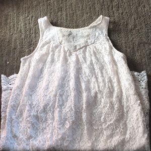 Lace White Dress